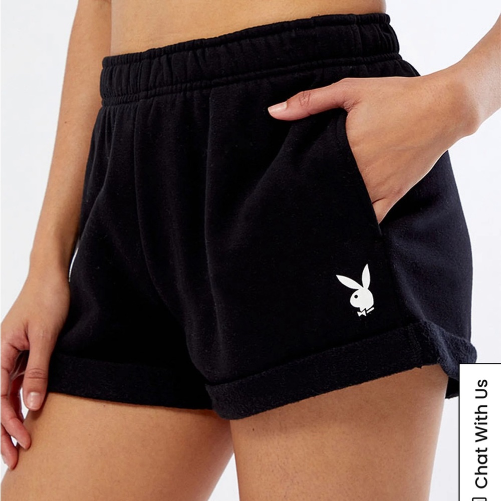 Playboy By PacSun Bunny Rolled Sweat Shorts
